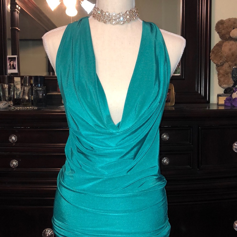 Super Sexy Low Cut Halter Dress